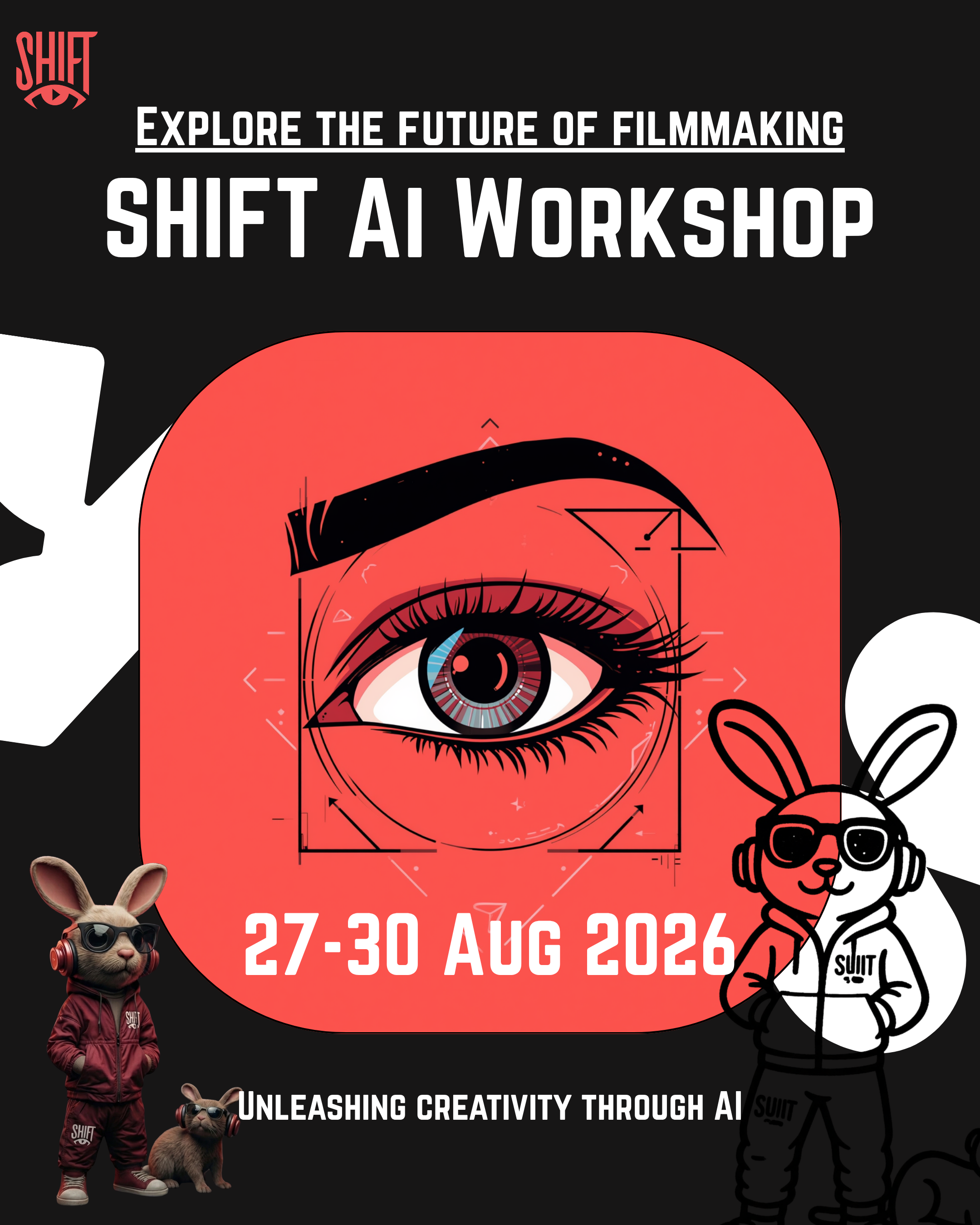 SHIFT AI Workshop poster — 27–30 August 2026